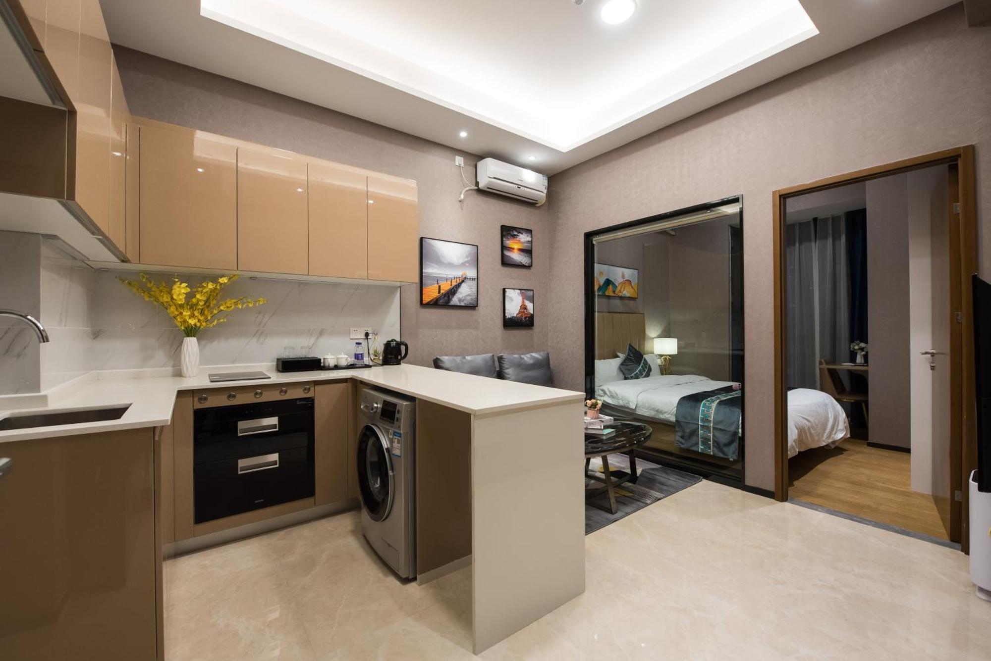 Gepai Executive Apartment - Shenzhen Futian Convention And Exhibition Center Bagian luar foto